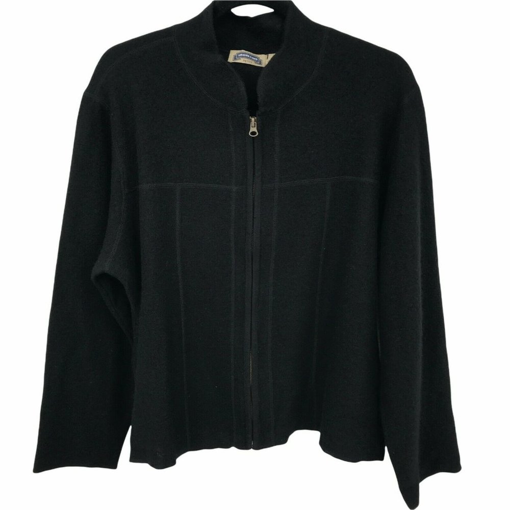 Shaver Lake Wool Zip Up Black Insulated Jacket PL